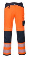 Portwest PW340 PW3 Hi-Vis Work Trousers Orange/Navy 28
