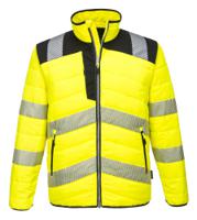 Portwest PW371 PW3 Hi-Vis Baffle Jacket Yellow/Black 4XL