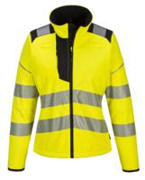 Portwest PW381 PW3 Hi-Vis Women's Softshell (3L) Yellow/Black