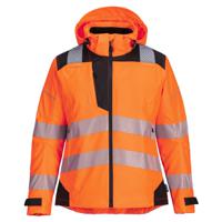 Portwest PW389 PW3 Hi-Vis Women's Rain Jacket Orange/Black L