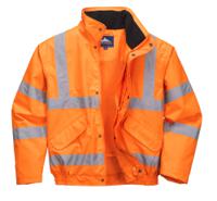 Portwest RT32 Hi-Vis Winter Bomber Jacket Orange