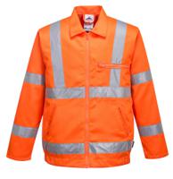 Portwest RT40 Hi-Vis Polycotton Bomber Jacket Orange XL