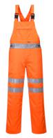 Portwest RT43 Hi-Vis Polycotton Service Bib and Brace Orange