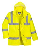 Portwest RT60 Hi-Vis Breathable Rain Traffic Jacket Yellow L