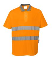 Portwest S171 Hi-Vis Cotton Comfort Polo Shirt S/S Orange 4XL