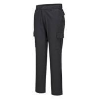 Portwest S231 Stretch Slim Fit Combat Trousers Black Short 40