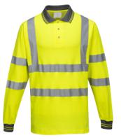 Portwest S271 Hi-Vis Cotton Comfort Polo Shirt L/S