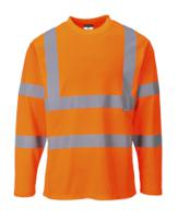 Portwest S278 Hi-Vis Cotton Comfort T-Shirt L/S Orange L