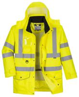 Portwest S427 Hi-Vis Breathable 7-in-1 Traffic Jacket Yellow