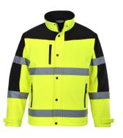 Portwest S429 Hi-Vis Contrast Softshell (3L) Yellow