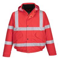 Portwest S463 Hi-Vis Winter Bomber Jacket Red L