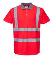 Portwest S477 Hi-Vis Polo Shirt S/S Red XL