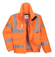 Portwest S591 Hi-Vis Extreme Rain Bomber Jacket Orange XXL
