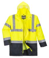 Portwest S766 Hi-Vis 5-in-1 Contrast Essential Jacket Yellow/Black L