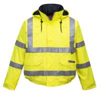 Portwest S773 Bizflame Rain Hi-Vis Antistatic FR Bomber Jacket Yellow 4XL