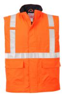 Portwest S776 Bizflame Rain Hi-Vis Anti-static FR Bodywarmer Orange L