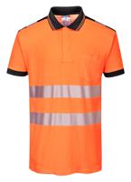 Portwest T180 PW3 Hi-Vis Cotton Comfort Polo Shirt S/S