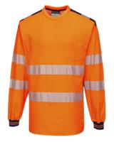Portwest T185 PW3 Hi-Vis Cotton Comfort T-Shirt L/S