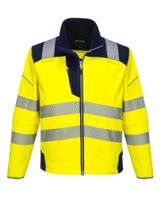 Portwest T402 PW3 Hi-Vis Softshell (3L) Yellow/Navy 4XL