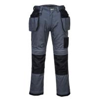 Portwest T602 PW3 Holster Work Trousers Zoom Grey/Black Short 41