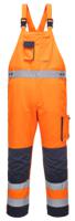 Portwest TX52 Dijon Hi-Vis Contrast Work Bib and Brace Orange/Navy
