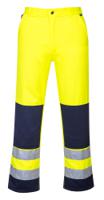 Portwest TX71 Seville Hi-Vis Contrast Work Trousers Yellow/Navy XXL