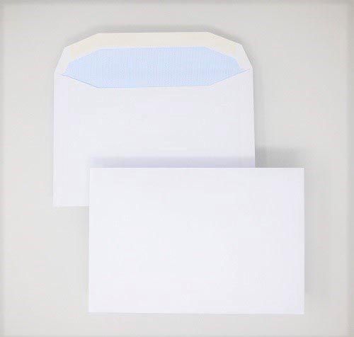 Wallet Gummed C5+ White 90gsm 162 x 238mm Blue Hatch Inner Opaque (Box 500) Code ENVC5+/2035OSS