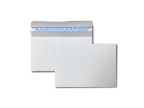 Wallet Self-Seal C6 White 90gsm 114 x 162mm Blue Hatch Inner Opaque (Box 1000) Code ENVC6/5000