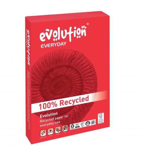 Evolution Everyday Recycled Paper A3 80gsm White (Box 5 Reams) EVE4280