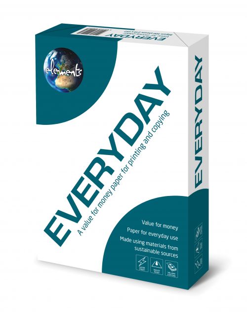 Elements Everyday A4 80gsm White Paper (Box 2500) Code ELEV2180