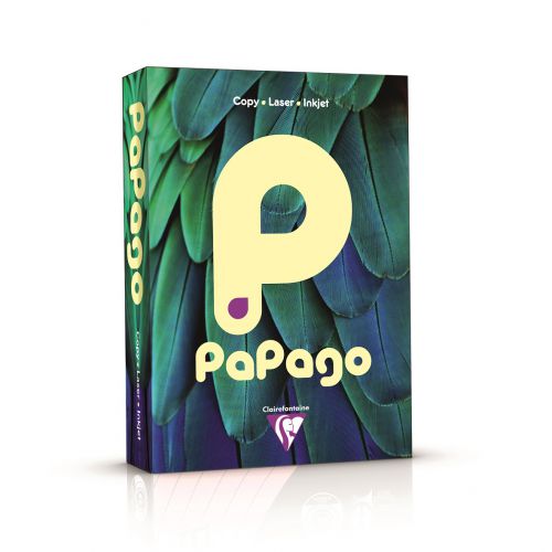 Papago Pastel Cream A4 160gsm Coloured Card 250 Sheets