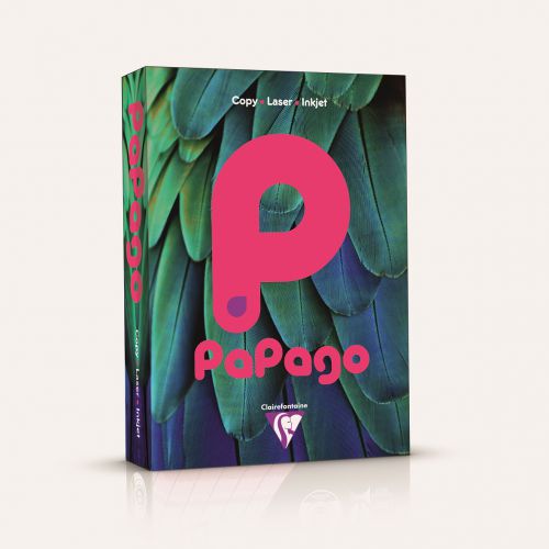 Papago Fluorescent Pink A4 80gsm Paper (Box 2500) Code FFP2180