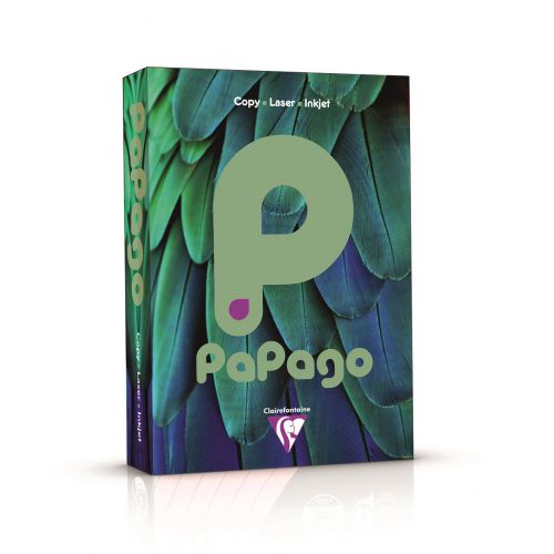 Papago Mid Natural Green A4 80gsm Paper (Box 2500) Code FNG2180