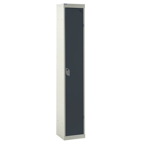 QMP Standard Locker 1800h x 300w x 300d mm Dark Grey 1 door Camlock