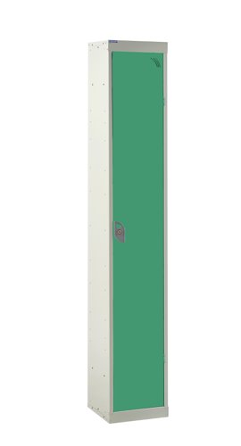 QMP Standard Locker 1800h x 300w x 300d mm Green 1 door Camlock
