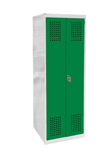 Ambulance Service Locker 1800h x 600w x 450d mm Perforated door Camlock 1 comp w/ 3 shelves