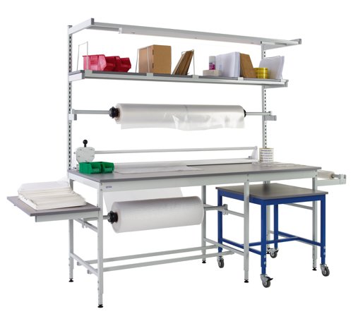 Pack Tek Dual Workbench Kit 3 840h x 2100w x 750d mm - Laminate Worktop