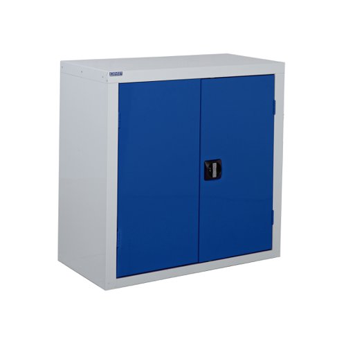 QMP Workplace Cupboard 900h x 900w x  460d mm Blue doors