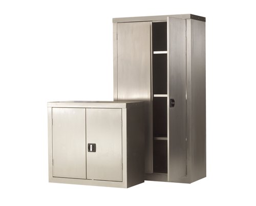 Stainless Steel Cupboard - Including 2 Shelves -1200h x 900w x 460d mm