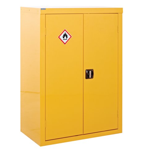 QMP Hazardous Substance Cupboard 1200h x 900w x 460d mm yellow 