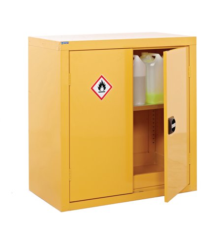QMP Hazardous Substance Cupboard 900h x 900w x 460d mm yellow 