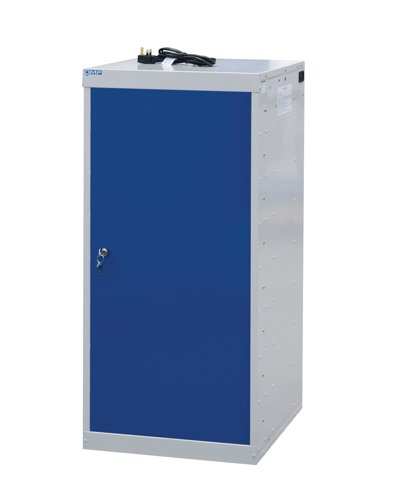 Laptop Charging Locker 1000h x 500w x 500d mm - 8 Tiers, 1 Door Blue Door