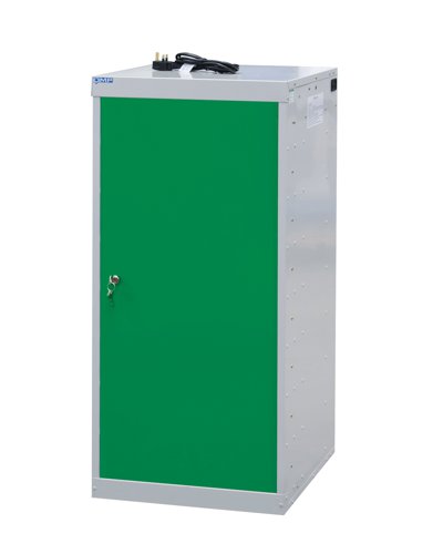 Laptop Charging Locker 1000h x 500w x 500d mm - 8 Tiers, 1 Door Green Door