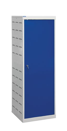 Laptop Charging Locker 1460h x 500w x 500d mm - 12 Tiers, 1 Door Blue Door