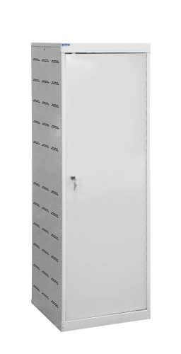 Laptop Charging Locker 1460h x 500w x 500d mm - 12 Tiers, 1 Door Light Grey Door