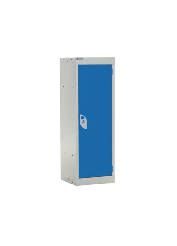 QMP School Locker 955h x 300w x 300d mm Blue 1 door Camlock