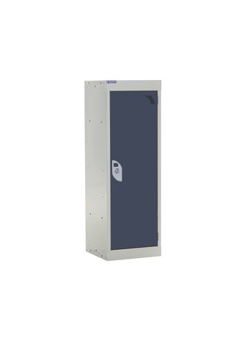 QMP School Locker 955h x 300w x 300d mm Dark Grey 1 door Camlock