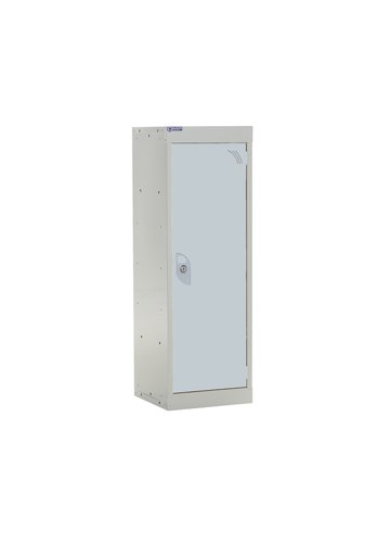 QMP School Locker 955h x 300w x 300d mm Light Grey 1 door  Camlock