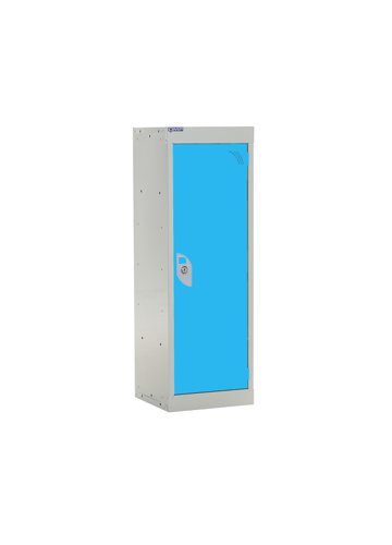 QMP School Locker 955h x 300w x 300d mm Light Blue 1 door Camlock