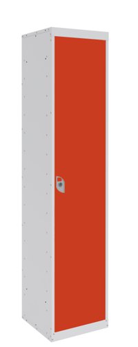 Dual USB Tablet and Laptop Charging Locker 1800h x 380w x 380d mm 10 comp/1 door Tangelo Orange